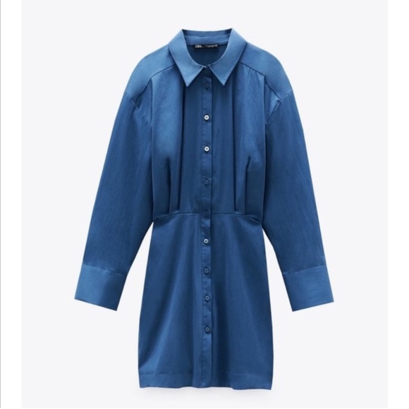 Zara Dresses & Skirts - Zara Blue Mini Dress
